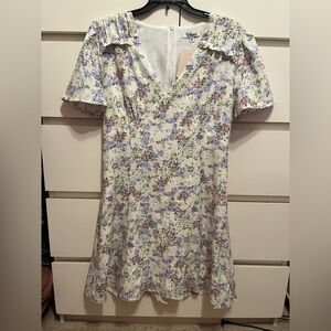 NWT D’liteful floral midi dress with ruffles